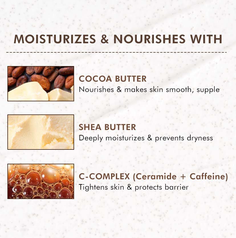 mCaffeine Pore Clear Coffee Cookie Face Scrub for Blackheads & Tan Removal - 100gm