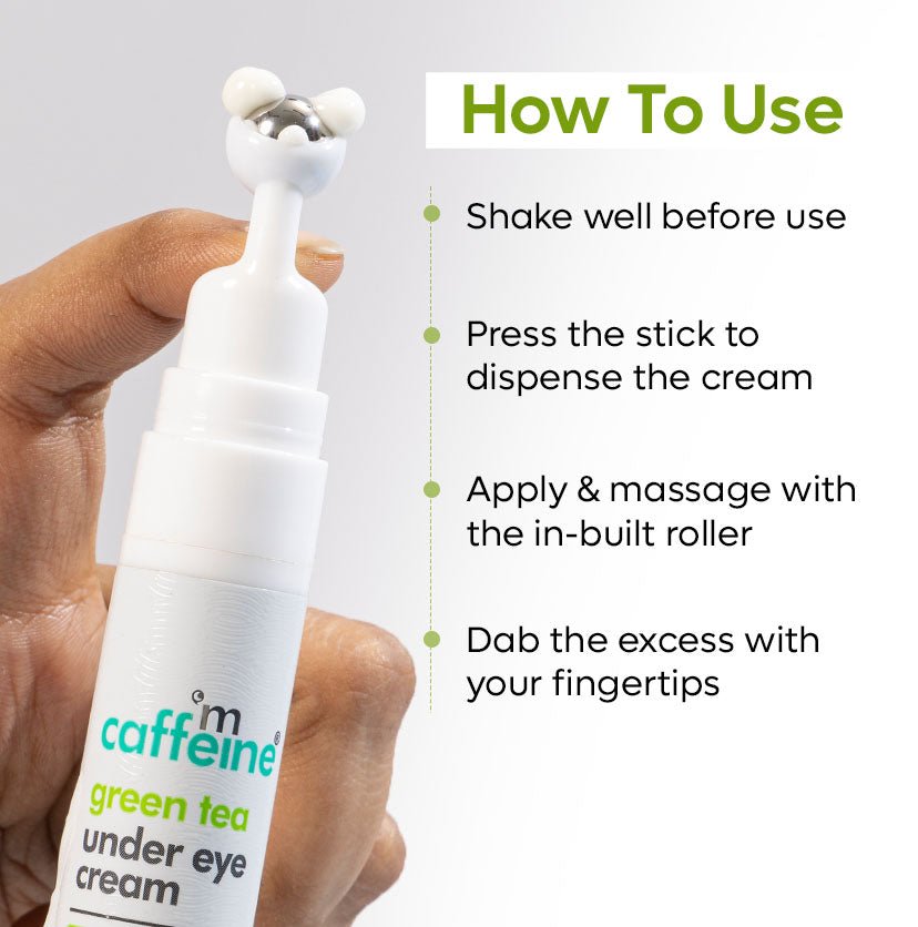 mCaffeine Green Tea Under Eye Cream with 3% Caffeine - 15 ml