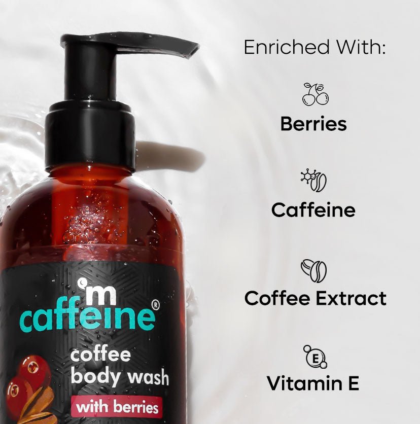 mCaffeine Coffee Body Wash with Berries - 200ml