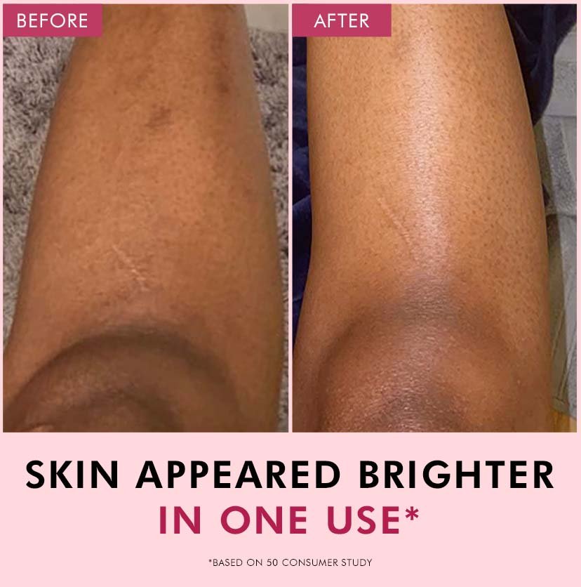 mCaffeine Brightening Raspberry Body Scrub with AHAs, Niacinamide | Vit C Rich - 175g