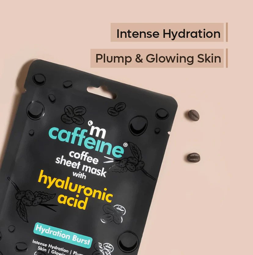 mCaffeine Hyaluronic Acid Coffee Sheet Mask for Hydration Burst - 20g